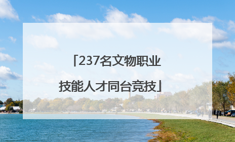 237名文物职业技能人才同台竞技
