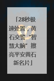 28秒极速处置，黄石交警“智慧大脑”擦亮平安黄石新名片