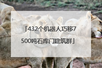 432个机器人巧移7500吨石库门建筑群