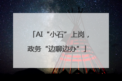 AI“小石”上岗，政务“边聊边办”